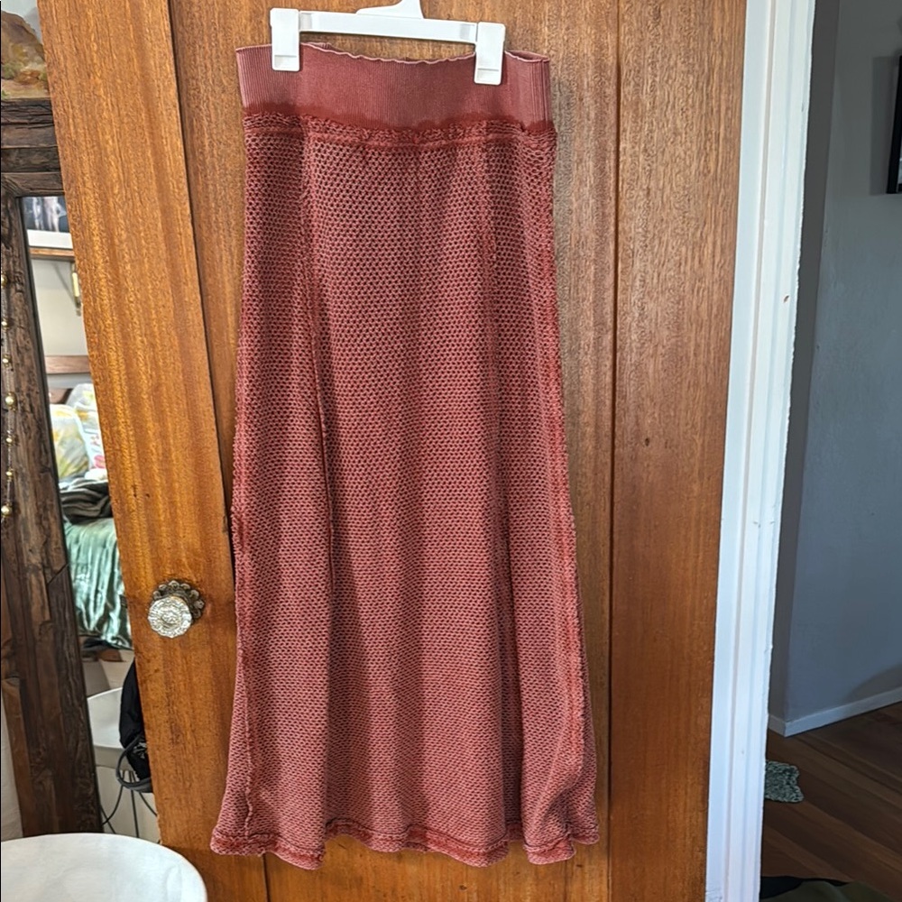 Free People Fauxchet Maxi Skirt Size S